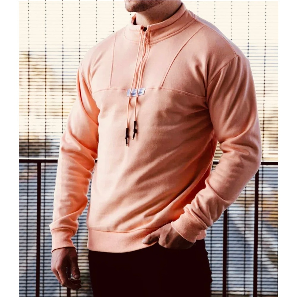 RAWGEAR Bradley Martyn Quarter Zip-Size Medium Men's-Color Salmon-NWT